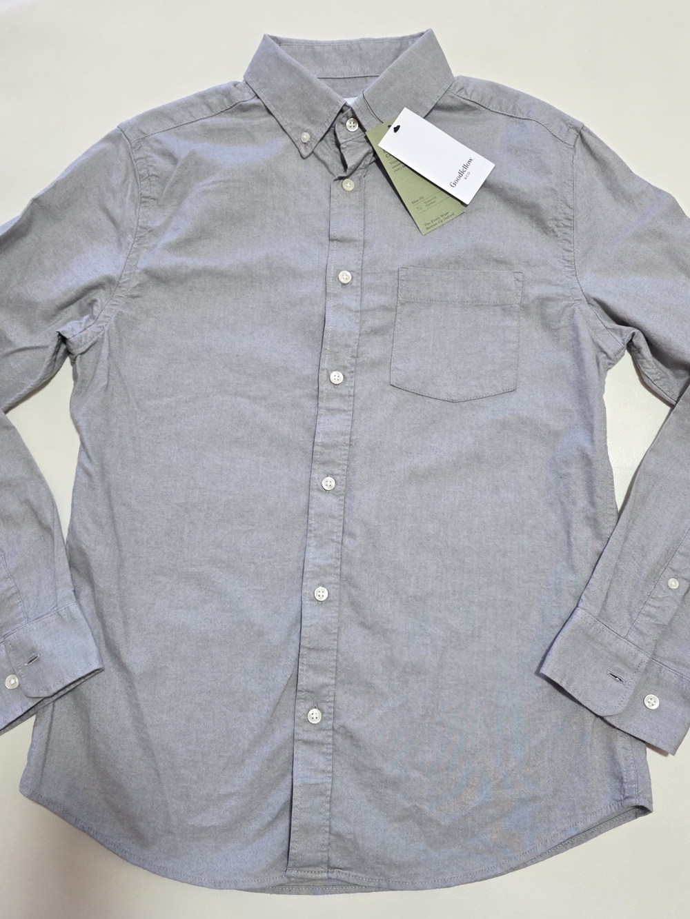 Goodfellow & Co Light Gray Button-Down Oxford Shirt